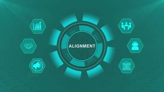 Alignment Technology Interface with Smart Business Dashboard for Strategic Coordination and Workforce Planning