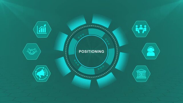Positioning Technology Interface with Smart Branding Dashboard for Market Visibility and Business Strategy