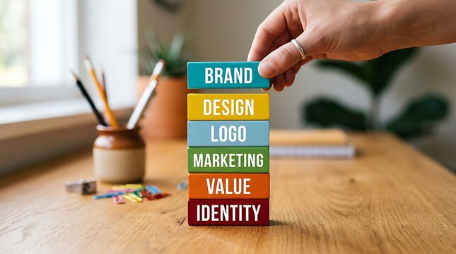 Building a Strong Brand: Assembling Blocks of Identity, Value, Marketing, Logo, Design, and Brand for Business Success