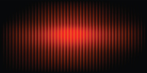 A striking orange and black abstract background featuring vertical stripes with a spotlight effect. The gradient lighting creates a dramatic, textured curtain or stage-like atmosphere © Mall11