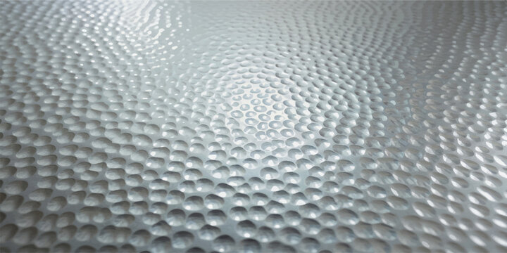 Silver hammered metal texture with a repeating dimpled pattern hammered background metallic abstract industrial material backdrop reflective aluminum close up embossed geometric repeating