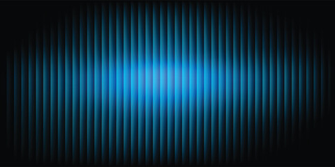 A striking cyan and black abstract background featuring vertical stripes with a spotlight effect. The gradient lighting creates a dramatic, textured curtain or stage-like atmosphere © Mall11