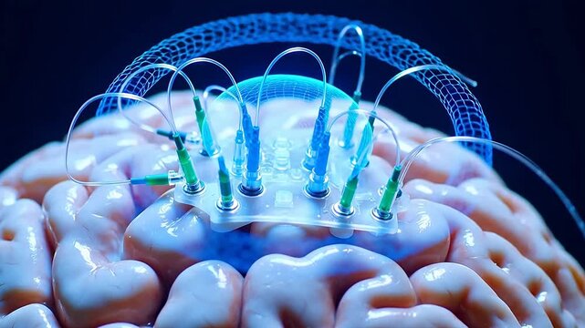 Implanted Electrode With Real-Time Micro-Motion Compensation Visualization