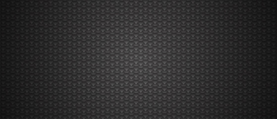 Fish scale hex pattern, metallic dark gray gradient. © Oleksii Bezrodnii
