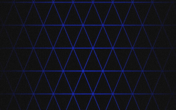 Geometric blue triangular grid pattern design