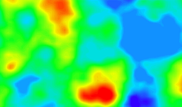 Abstract blue and green chart with analytic background cold for colorful data digital. Field gradient graph with graphic green heat for heatmap hot infrared. Landscape map abstract scale analytic.