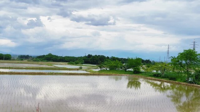 【自然】美しい田園風景と空 - Beautiful Countryside Landscape and Sky