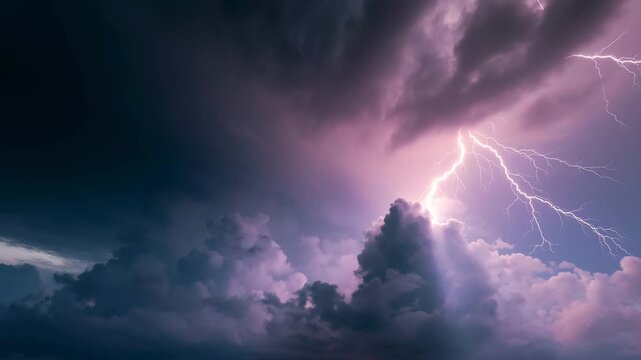 lightning and thunder, cloudy weather, bad weather
