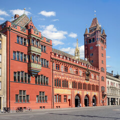 Fototapeta premium Rathaus in Basel, Schweiz