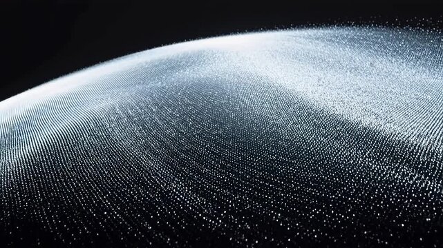 Emergent White Dot Wave on Black Field