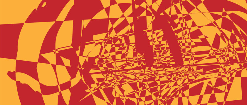 Geometric triangle modern abstract pattern design