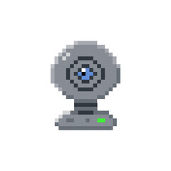 Fototapeta premium Pixel art computer webcam camera