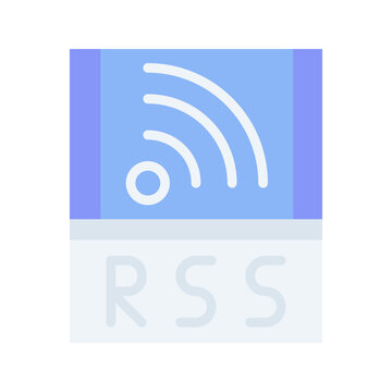 RSS Feed icon vector image. Suitable for mobile apps, web apps and print media.