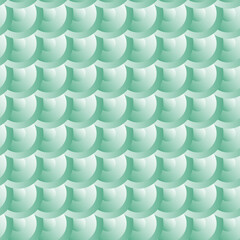 Mint Green Geometric Scales Seamless Pattern © Rayhan