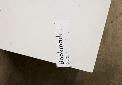 Mockup Of Customizable Bookmark