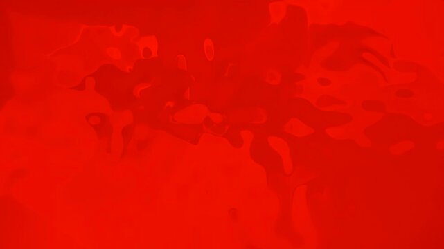 3D animated background of moving watery fluid with warping liquid abstract patterns flowing visual effects and dynamic textured motion graphics with smooth movement in colours of red maroon