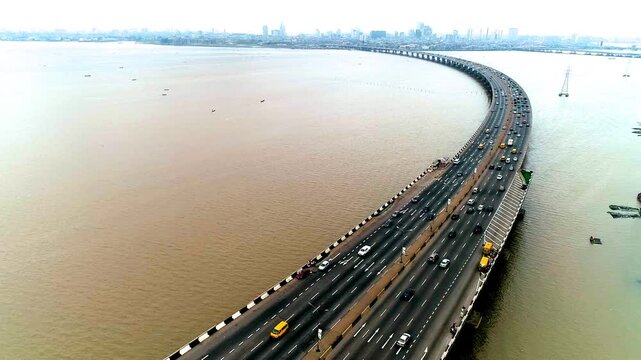 Third Mainland Bridge Lagos Nigeria infrastructure highway traffic congestion mobility transport engineering landmark urban connection waterways city commuters economy network roadway development brid