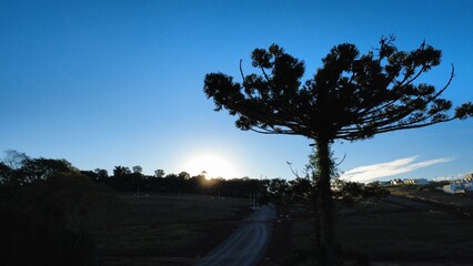 Fototapeta premium sunset in the mountains