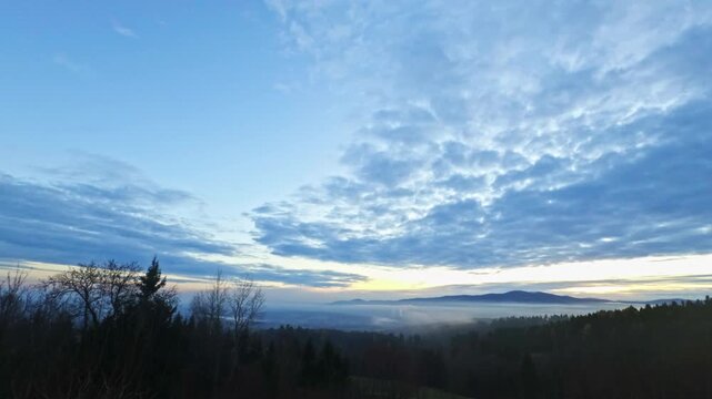 Timelapse of the Landscape in East Styria, Austria