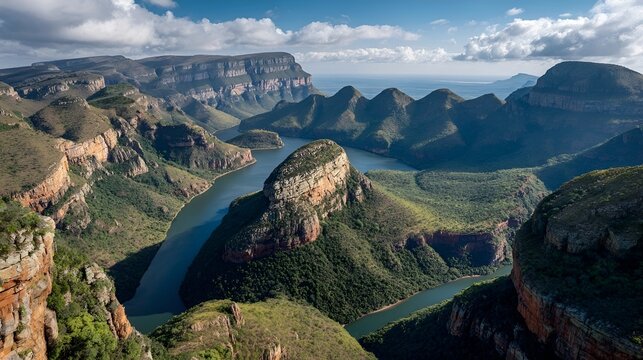 Stunning Geological Marvels of the Three Rondavels at Blyde River
