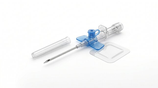 Medical iv catheter with protective cap and syringe port iv catheter hospital
