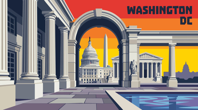 washington american city skyline architecture urban downtown travel tourism government landmark modern landscape
