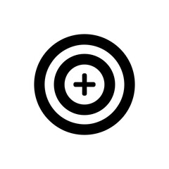 Fototapeta premium Target icon representing aiming for success, achieving goals, focusing on objectives, precision, accuracy, strategy, challenge, and hitting the mark in business and personal endeavors