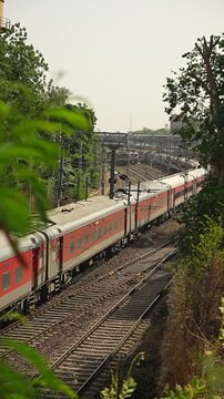 freight train on the railway