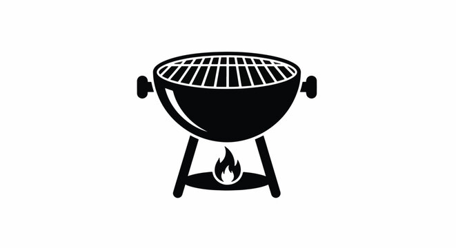 Black and white illustration of a drum set with cymbals.