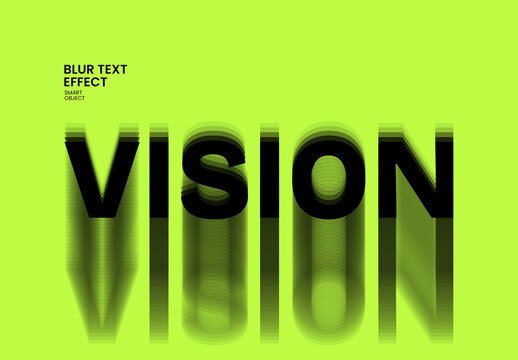 Motion Blur Text Effect