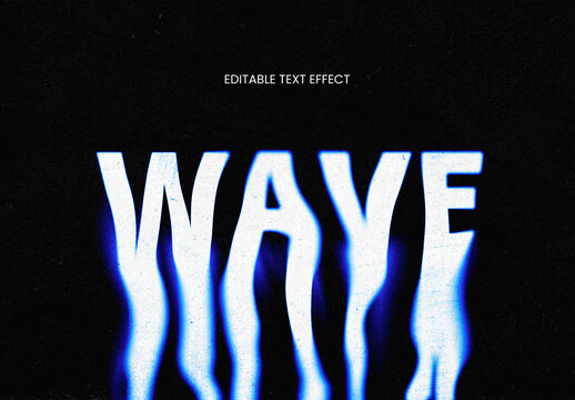 Psychedelic Melt Distortion Text Effect