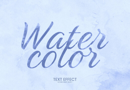 Watercolor Splashes Text Effect