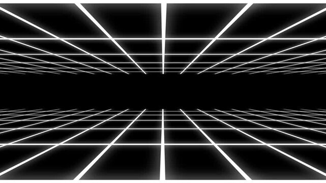 4K Futuristic Synthwave Neon Grid Background, abstract futuristic retrowave poster design, Retro Cyberpunk Sunset Animation, Seamless Vaporwave Loop, 80s Retro Future Style, Sci-Fi Motion Graphics,