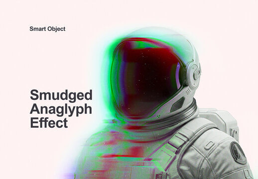 Smudged Anaglyph Photo Effect
