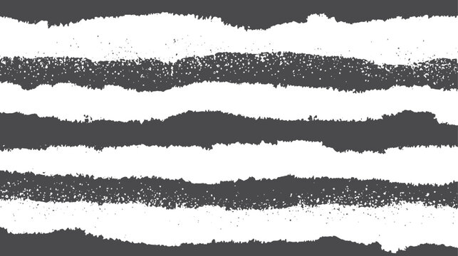 Black horizontal torn grunge paper edge borders