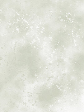 Soft Sage Watercolor Texture with White Paint Splashes