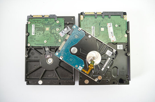 Suzano, Sao Paulo - Brazil - february 25, 2026: Internal Hard Disk Drive for Data Storage