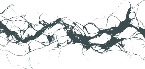 Obraz premium Abstract black fluid vein ink texture