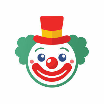 Cartoon Clown Face Icon