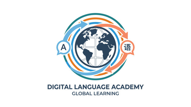 Digital Language Academy global learning logo.