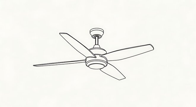 Ceiling fan outline