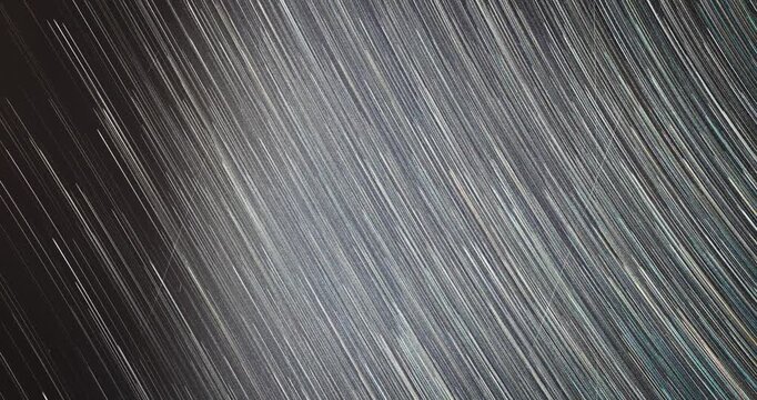 From Dusk Till Dawn Time Lapse. Spin Of Unusual Amazing Stars Effect In Sky. Night