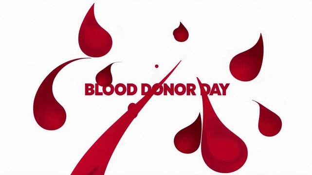 World Blood Donor Day Poster Illustration