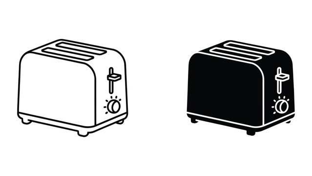 Two toasters with lever and dial controls
