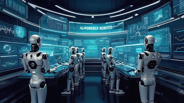 AI-Powered Robots in Control Room
