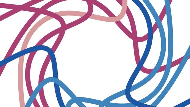 Random intersection between moving line segment - animated illustration backgrounds