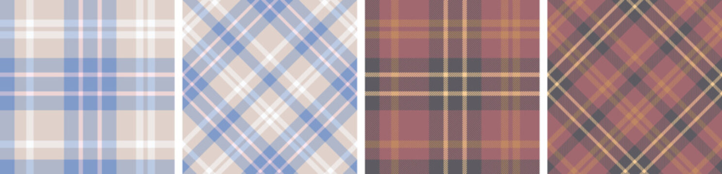 Flannel pattern.tartan check fabric texture seamless pattern fashion design use for plaid fabric, flannel shirt, Background for garments textile. 