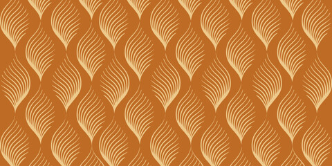 Petiole texture vector pattern on orange background. Modern digital background, suitable for technology themes, music concepts, data visualization and creative design projects. © SitiAhdiatun