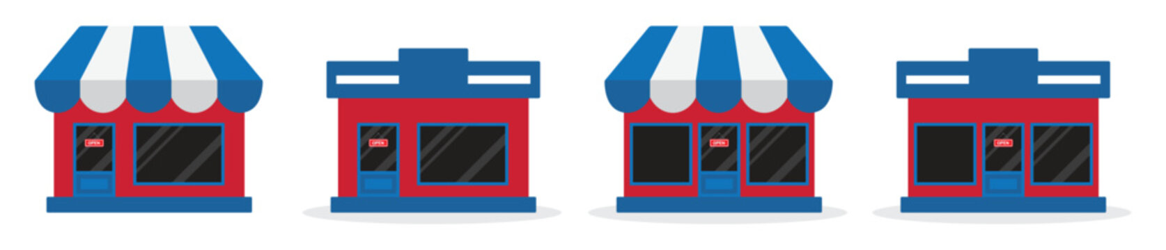 Store icon. Shop icon. Shop stall icon, Vector illustration