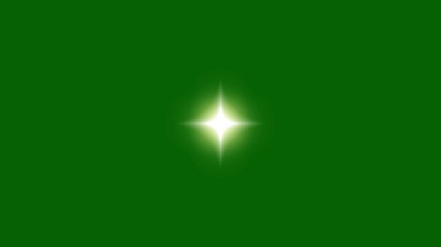 Retro Nebuluxe Star Twinkle Animation, Glitterburst Sparkle Trails, Shimmering Cartoon Doodle Glow, Green 4K Starry Night Overlay, Blinking White Vector Shine Motion Graphics SFX Looped